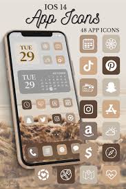 Ios 14 Icons Neutral Ios 14 Aesthetic Neutral App Icons Etsy In 2021 App Icon Iphone Wallpaper App Iphone App Design