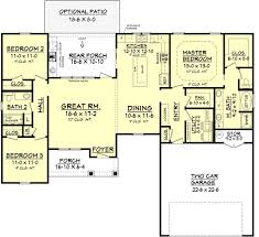 ₹40 lakhs cost estimated 2530 square feet 3 bedroom decorative flat roof house plan by divine builders from kannur, kerala. Farmhouse Style House Plan 3 Beds 2 Baths 1609 Sq Ft Plan 430 77 Floorplans Com