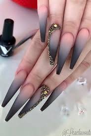 Black And Pink Ombre Stiletto Nails These Amazing Ombre Coffin Nails Design For Summer Nails You Can T Miss Page 23 Of 36 Latest Fashion Trends For Woman Stiletto Nails Designs Black Ombre Nails Casual Nails