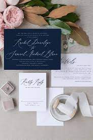 Navy Blue Wedding Invitations Navy Blue Invitation Navy Blue Etsy Inexpensive Wedding Invitations Blue Wedding Invitations Navy Wedding Invitations