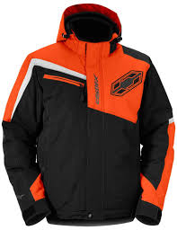 Castle X Phase Orange Waterproof Insulated Snowmobile Snow Jacket Mens Large