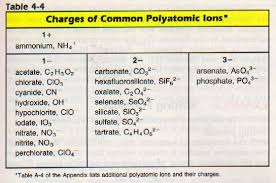 Monoatomic And Polyatomic Ions Ssc Chemistry