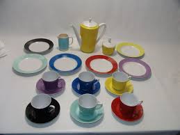 Ddr Kaffeservice 60 Jahre Bunt Kult Design Rockabilly 21 Teile Kaffeeservice Ddr Ebay