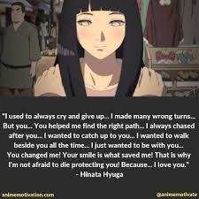 Karena aku mencintaimu. (hinata hyuga). Pin By Pedro On Anime Quotes Anime Quotes Inspirational Naruto Quotes Quotes