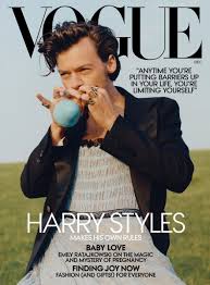 There are no straight lines in the cutting here. Thank God Harry Styles Is Finally On The Cover Of Vogue Fashionista
