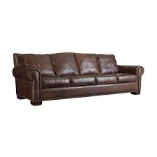 Henredon Henredon Leather Company Rolled Arm Sofa With Nailhead Trim Rustic Leather Sofa Full Grain Leather Sofa Leather Sleeper Sofa