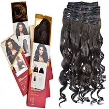 Parahair™ is committed to offering the best hair extensions. Kis Beautiful Ud2 Curly Hair Extension Set 22 Pcs Clips With Natural Brown Color 100 Human Hair Blend Tangle Free Hair