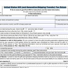 To search for archived forms from a previous tax year, choose a year in the drop down menu. Form 709 United States Gift And Generation Skipping Transfer Tax Return
