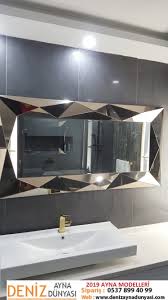 Deniz Ayna Dunyasi 2019 Ayna Modelleri Hemen Siparis Verebilirsiniz Bathroom Lighting Bathroom Mirror Mirror