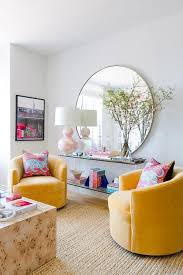 Jana Bek Styles Her Brooklyn Apartment With Frontgate S Soho Swivel Chairs Colourful Living Room House Interior Room Decor