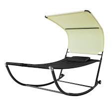 Outsunny dondolo letto da giardino 3 posti schienale reclinabile tetto regolabile grigio 200×120×164cm. Sobuy Lettino Da Giardino Con Ruote Poltrona A Dondolo Sdraio Giardino Letto Singolo Max 200 Kg L97 P207 Cm Nero Ogs44 Sch