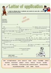 Letter Of Application Esl Worksheet By Veraviana Teaching Letters Esl Worksheets Application Letters