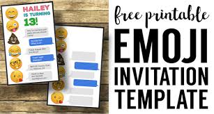Download the interactive pdf file to your computer, open the file, and personalize it. Emoji Birthday Invitations Free Printable Template Paper Trail Design