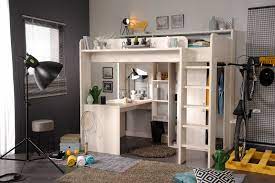 Schrankbett mit tisch (das sich z.b. Hochbett 90x200 Inkl Integrierter Schreibtisch U Schrank Higher 1b Von Parisot Nordische Esche