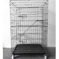 Caging can be a useful and humane tool for better cat ownership. High Quality Cat Cage 2 Level 24 X 17 X 37h Sangkar Kucing 2 Tingkat Shopee Malaysia