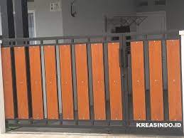 Atau bisa juga anda kombinasi pagar besi dengan. Harga Pintu Pagar Besi Kombinasi Kayu Dan Pintu Pagar Besi Kombinasi Grc Model Terbaru