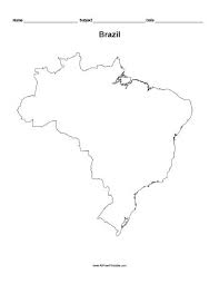The best selection of royalty free brazil maps vector art, graphics and stock illustrations. Brazil Outline Map Free Printable Brazil Map Map Map Outline
