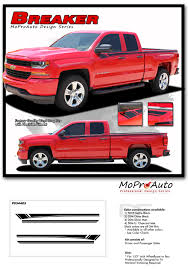 Details About Breaker 2014 2018 Chevy Silverado Graphic Kit Side Decal Stripe 3m Pro Vinyl