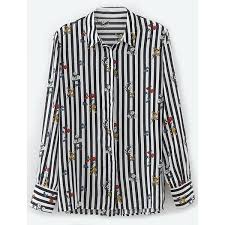 Black And White Vertical Striped Hoodie Black And White Vertical Striped Flower Print Blouse 26 Liked On Polyvore Featuring Tops Flower Print Blouse Black And White Blouse Black And White Tops