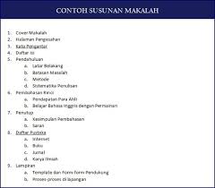 Contoh Susunan Makalah Sederhana Baik Benar Lengkap Sma Surat Kebenaran