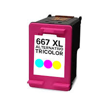 Cartucho HP 667 XL Color Alternativo Premiun (TA-HP667XLC) 21ml