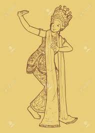Line art illustration of traditional north sumatra indonesian dance tari campak bunga. Line Art Illustration Of Indonesian Traditional Dance From Bali Royalty Free Cliparts Vectors And Stock Illustration Image 82948475