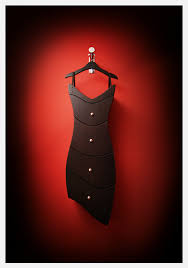 The Little Black Dresser Looks Like A Little Black Dress Black Dressers Straight Line Designs Whimsical Furniture