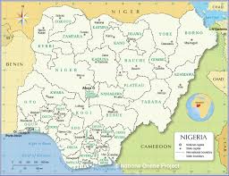 Administrative Map Of Nigeria Nations Online Project
