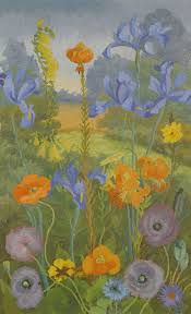 Sir Cedric Morris Poppies Cornflowers Snap Dragons Irises And Lillies 1965 Painting Art Painting Workshop