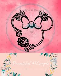 .svg minney mouse svg, minney mouse svg, disney files for cricut and silhouette, mickey original svg the files included are the following: Minnie Mouse Roses Svg And Dxf File Mickey Mouse Girlf Beautifulnsimple