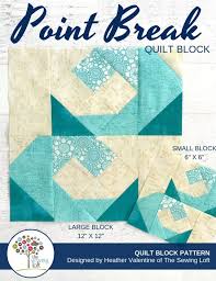 Counted quilt patterns are a simple and fun way to create a picture style quilt without using a panel or appliqué. Point Break Waves Quilt Block Blocks 2 Quilt The Sewing Loft Bloglovin