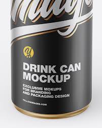Download Matte Metallic Drink Can Mockup In Can Mockups On Yellow Images Object Mockups PSD Mockup Templates