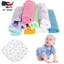8pcs soft cotton baby infant newborn bath towel washcloth feeding wipe cloth usa washing clothes soft towels newborn bath