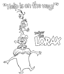Here's a set of free printable alphabet letter images for you to download and print. Dr Seuss The Lorax Help Is On The Way Coloring Pages Coloring Sun