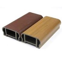 Wood Plastic Composite Decking Used Plastic Stair Handrails Terrace Railing  Designs Balcony WPC Highway Guard Railing