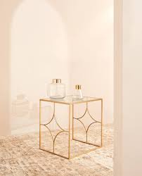 Glass Table With Gold Frame Glass Table Table Zara Home