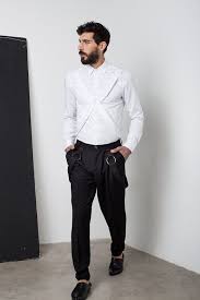 Black And White Pants Men Mens White Shirt Mens Dress Shirt Harness Shirt Mens Shirt Etsy Mens Shirt Dress Long Sleeve Shirt Men White Shirt Men