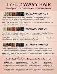 Type 2 Wavy Hair Chart Hair Chart Natural Wavy Hair