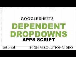 Google Sheets Apps Script Dynamic Dependent Dropdown Data Validation Lists Chicago Computer Classes In 2020 Google Sheets Excel Tutorials Data Validation