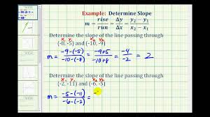 Let's subtract the first from the second and from there. Slope Of A Line Beginning Algebra