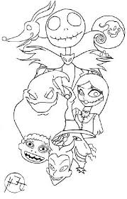 Nightmare before christmas characters coloring pages. Fantastical The Nightmare Before Christmas Coloring Pages Best Coloring Home