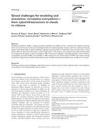Improved efficiency and better testingimagine as an engineer, that you have to retest the same part with a thousand different. Pdf Grand Challenges For Modeling And Simulation Simulation Everywhere From Cyberinfrastructure To Clouds To Citizens