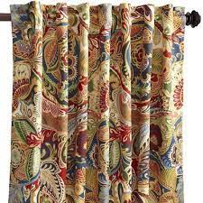 Blackout window curtains colorful bright paisley fantastic flower leaves set of 2 grommet top window curtain for bedroom, living room window treatment. Vibrant Paisley Back Tab Curtain Paisley Curtains Tab Curtains Curtains