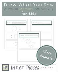Draw What You Saw A Visual Memory Art Activity For Kids Enjoy These Free Sample Pages And Let Visual Perceptual Activities Visual Memory Memory Activities