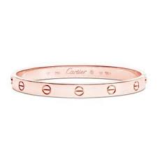 Love Bracelet Rose Gold Cartier Labelcrush Cartier Love Bracelet Love Bracelets Sterling Silver Bracelets