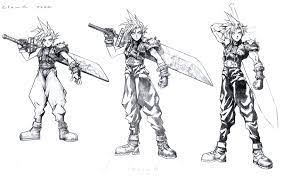 Bravely default, known in japan as bravely default: Concept Art Ffvii Cloud Strife Sketch By Tangogolfaus On Deviantart
