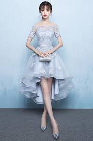 A Line Off Shoulder Long Tail Homecoming Dress With Appliques Tr0214 In 2020 Lace Homecoming Dresses Short Burgundy Homecoming Dresses Homecoming Dresses Short