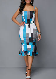 Side Zipper Spaghetti Strap Mermaid Dress Rotita Com Usd 32 34 Fashion Dresses Online Women S Fashion Dresses Fashion