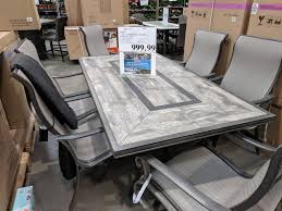 We've created durable outdoor dining tables and chairs that coordinate perfectly to make sets that can continually meet the dining demands and style preferences of any household. Outdoor Patio Furniture At Costco Roundup My Wholesale Life