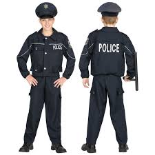 Behalve, het is geen spel. Politie Agent Meer Blauw Op Straat Politiepak